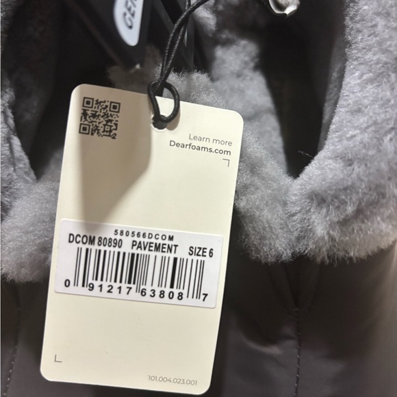 FIRESIDE BY DEARFOAMS Women's Byron Bay Shearling Slipper, size 6 NEW! NWTS - Picture 6 of 7